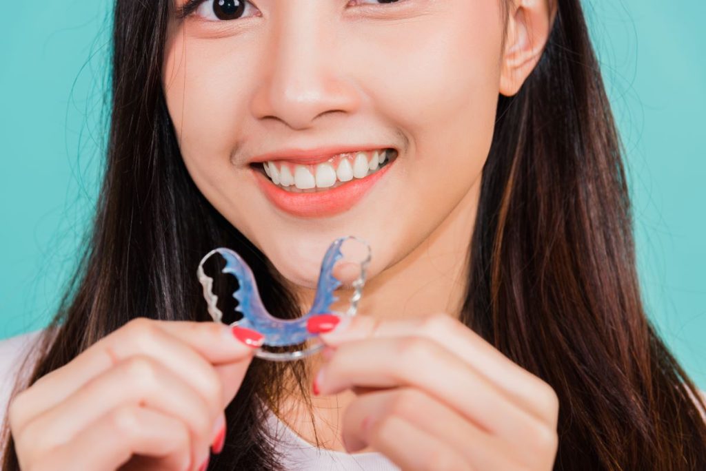 Woman with retainer in Sparks, Nevada